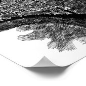 Dark Bridge Print von Jred Poster (Ecke)