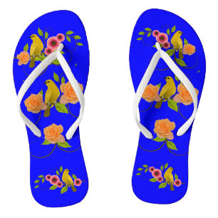Dark Bright Blue Pool Beach Badesandalen