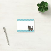 Dark Brindle Cairn Terrier Cartoon Dog Zeichnend Post-it Klebezettel (Büro)