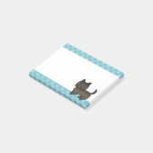 Dark Brindle Cairn Terrier Cartoon Dog Zeichnend Post-it Klebezettel (angewinkelt)