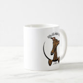 Dark Brindle Greyhound IAAM Kaffeetasse (VorderseiteRechts)