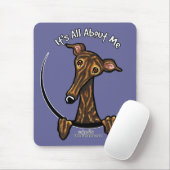 Dark Brindle Greyhound IAAM Mousepad (Mit Mouse)