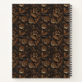 Dark Bronze verkörpert die Blüte Notizblock (Rückseite)