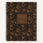 Dark Bronze verkörpert die Blüte Notizblock (Vorderseite)
