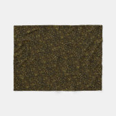 Dark Bronze Yellow Gold Glitzer Fleecedecke (Vorderseite (Horizontal))