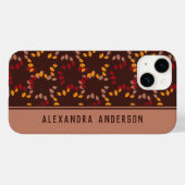 Dark Brown African Ethnic Abstrakt Art Muster Case-Mate iPhone Hülle (Rückseite (Horizontal))