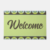 Dark Brown Aquamarin Blue Fußmatte (Vorderseite)