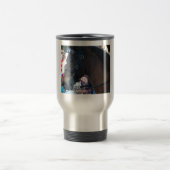 Dark Brown Arabian Horse mit Brille Reisebecher (Mittel)