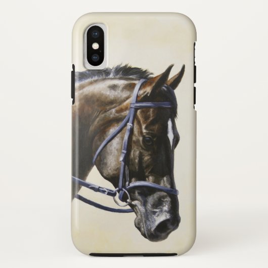 Dark Brown Bay Trakehner Dressage Horse Case-Mate iPhone Hülle (Rückseite)