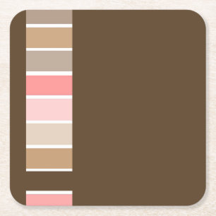 Dark Brown Beach Sand Rechteckiger Pappuntersetzer