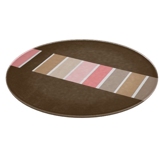 Dark Brown Beach Sand Schneidebrett (Ecke)