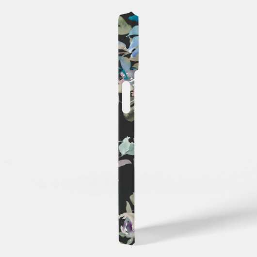 Dark Brown Boho Blumenzellenname Case-Mate iPhone Hülle (Rückseite / Rechts)