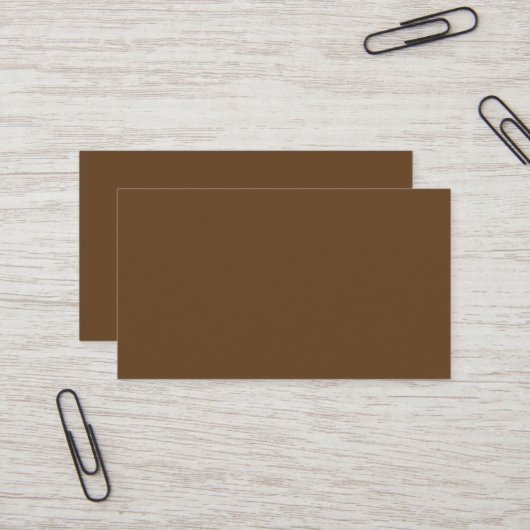 Dark Brown Business Card Visitenkarte (Vorderseite/Rückseite Beispiel)