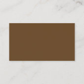 Dark Brown Business Card Visitenkarte (Rückseite)