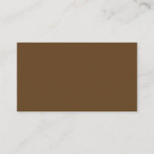 Dark Brown Business Card Visitenkarte (Vorderseite)