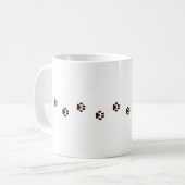 Dark Brown Cat Paw Prints Feline Tracks Kaffeetasse (Vorderseite Links)