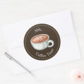 Dark Brown Coffee Sticker (Umschlag)
