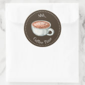 Dark Brown Coffee Sticker (Tasche)