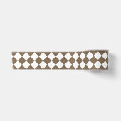 Dark Brown Diamond Muster Satinband (Vorderseite)