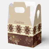 Dark Brown Flieal Geschenkschachtel (Geöffnet)