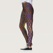 Dark Brown Gepunktet Leggings (Links)