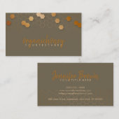 Dark Brown Honeycomb Bear Apiary Visitenkarte (Vorne/Hinten)