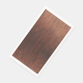 Dark Brown Imitats Wood Guest Paper Napkin Serviette (Ecke)