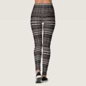 Dark Brown Kariert Leggings (Rückseite)