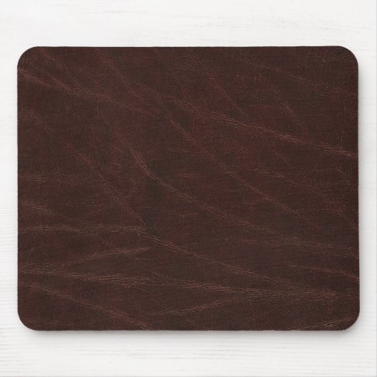 Dark Brown Leather Mousepad (Vorne)