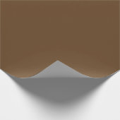 Dark Brown Linen Wrapping Paper Geschenkpapier (Ecke)