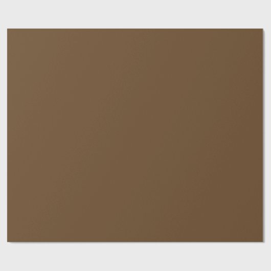 Dark Brown Matte Wrapping Paper Geschenkpapier (Flach)