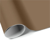 Dark Brown Matte Wrapping Paper Geschenkpapier (Rolleneckpunkt)