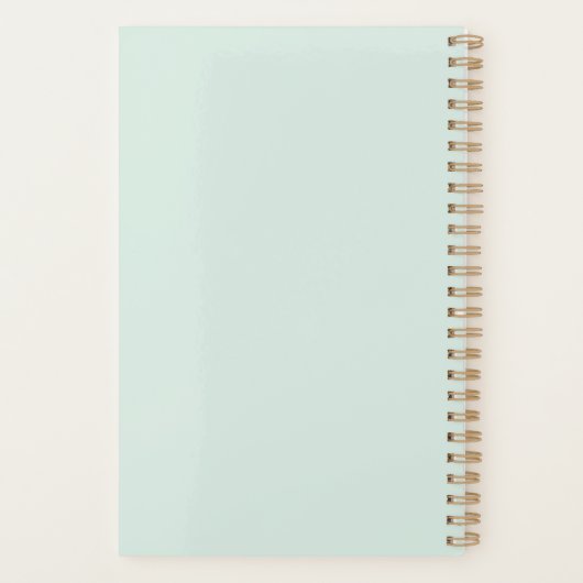 Dark Brown Micro Floral Sage Green Planer (Rückseite)