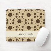 Dark Brown Micro Floral Sand  Mousepad (Mit Mouse)