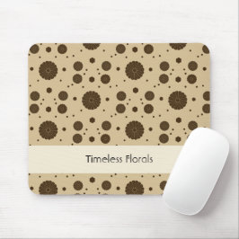 Dark Brown Micro Floral Sand  Mousepad