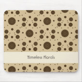 Dark Brown Micro Floral Sand  Mousepad (Vorne)