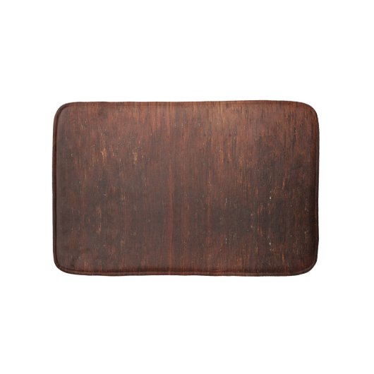 Dark Brown Wood Badematte (Vorderseite)