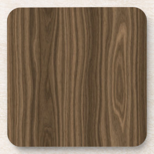 Dark Brown Wood Grain Untersetzer