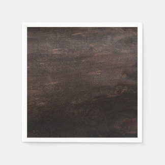 Dark Brown Wood Paper Napkin Serviette