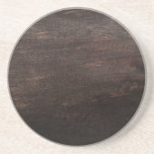 Dark Brown Wood Sandstone Untersetzer (Vorne)