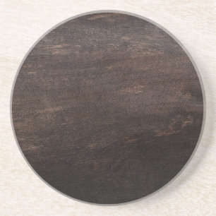 Dark Brown Wood Sandstone Untersetzer