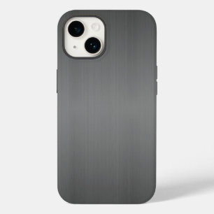 Dark Brushed Metal Look Case-Mate iPhone 14 Hülle