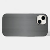Dark Brushed Metal Look Case-Mate iPhone Hülle (Rückseite (Horizontal))