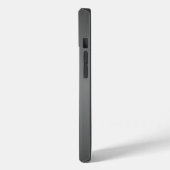 Dark Brushed Metal Look Case-Mate iPhone Hülle (Rückseite / Links)