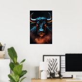 Dark Buffalo art Poster (Heimbüro)