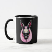 Dark Bunny Skull – Gothic Style - caneca Tasse (Links)