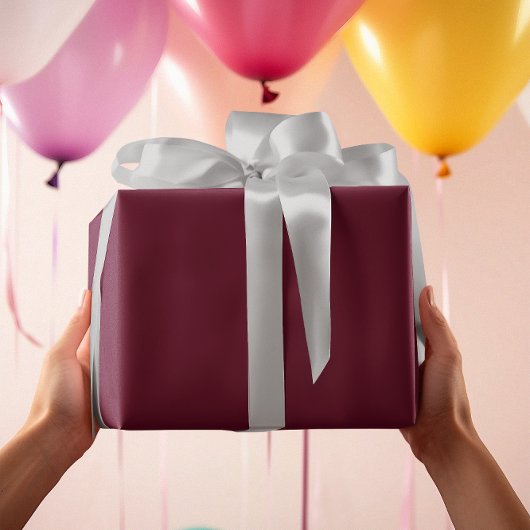 Dark Burgundy Geschenkpapier