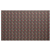 Dark Burgundy Peony Floral Stoff (Yard (91,4 cm))