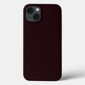 Dark Burgundy | Schlichtes Burgund Case-Mate iPhone Hülle (Rückseite)