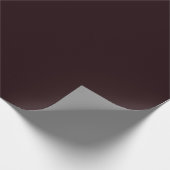 Dark Burgundy | Schlichtes Burgund Geschenkpapier (Ecke)